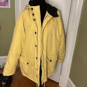 VINTAGE J. Crew Yellow Utility Jacket with Hood
